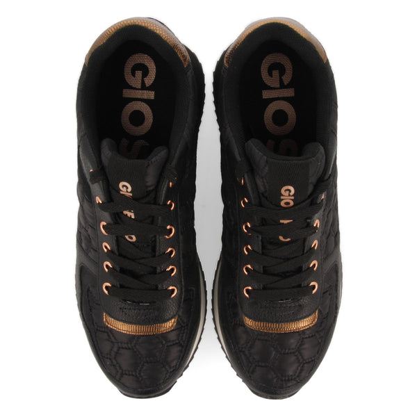 Sneakers negras con cuña interna para mujer ULSTEIN 
