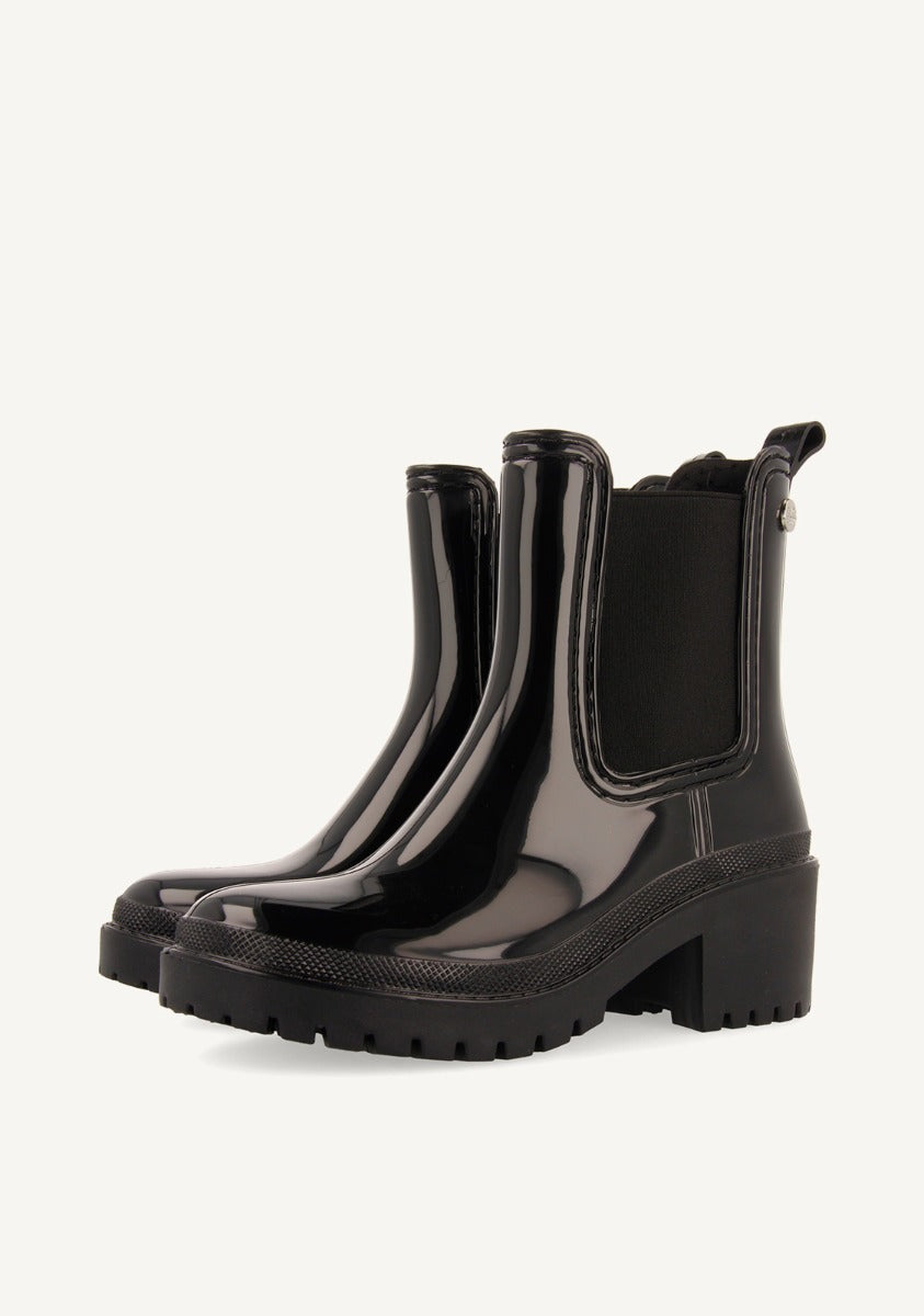 Stivali di pioggia stile chelsea neri da donna TRYSIL