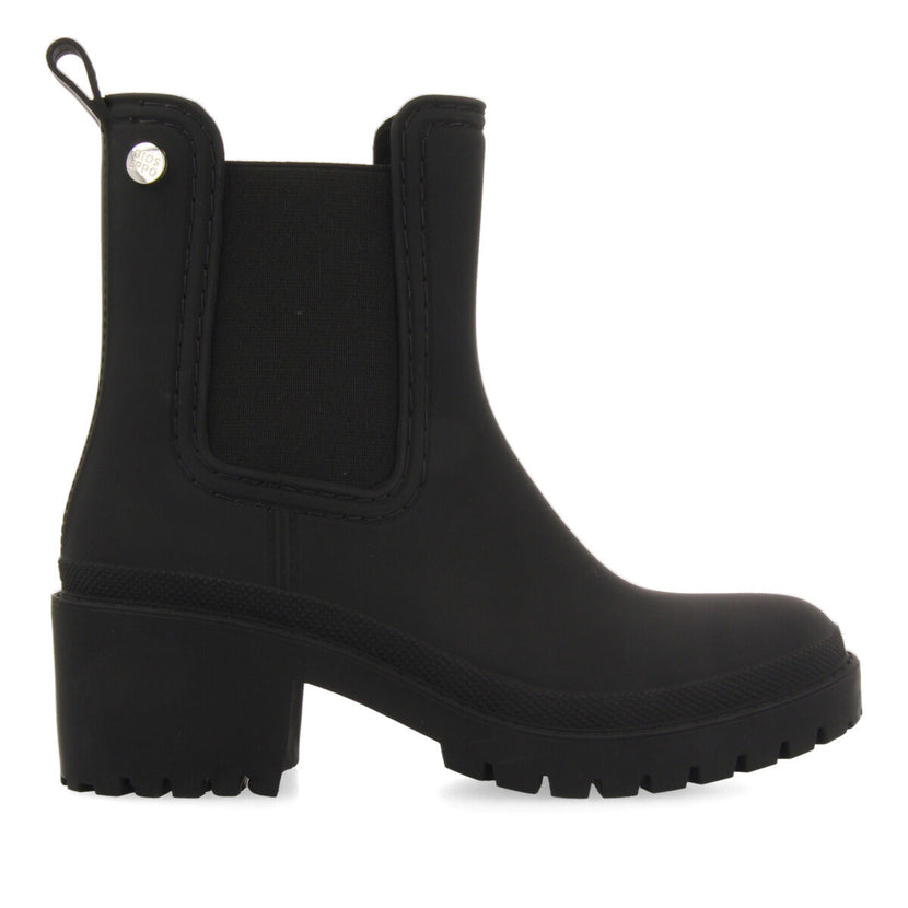 Botines de agua estilo botín chelsea negros para mujer LESJA 