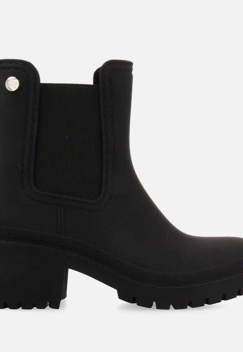 Botines de agua estilo botín chelsea negros para mujer LESJA 
