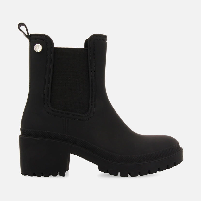 Botines de agua estilo botín chelsea negros para mujer LESJA 