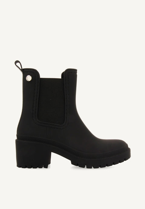 BOTINES DE AGUA ESTILO BOTÍN CHELSEA NEGROS PARA MUJER LESJA 