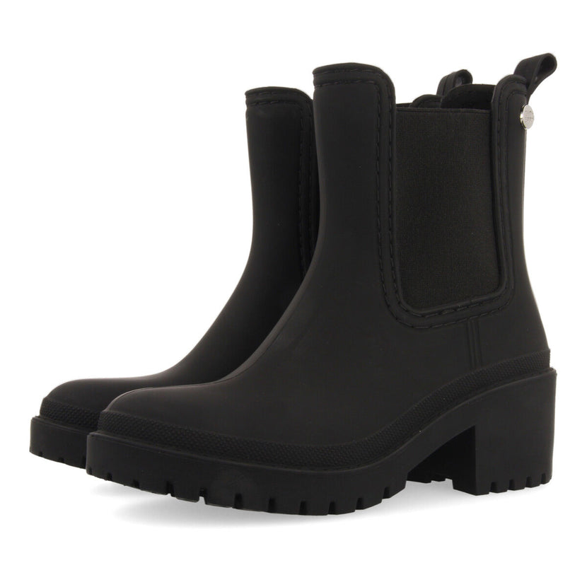 Botines de agua estilo botín chelsea negros para mujer LESJA 