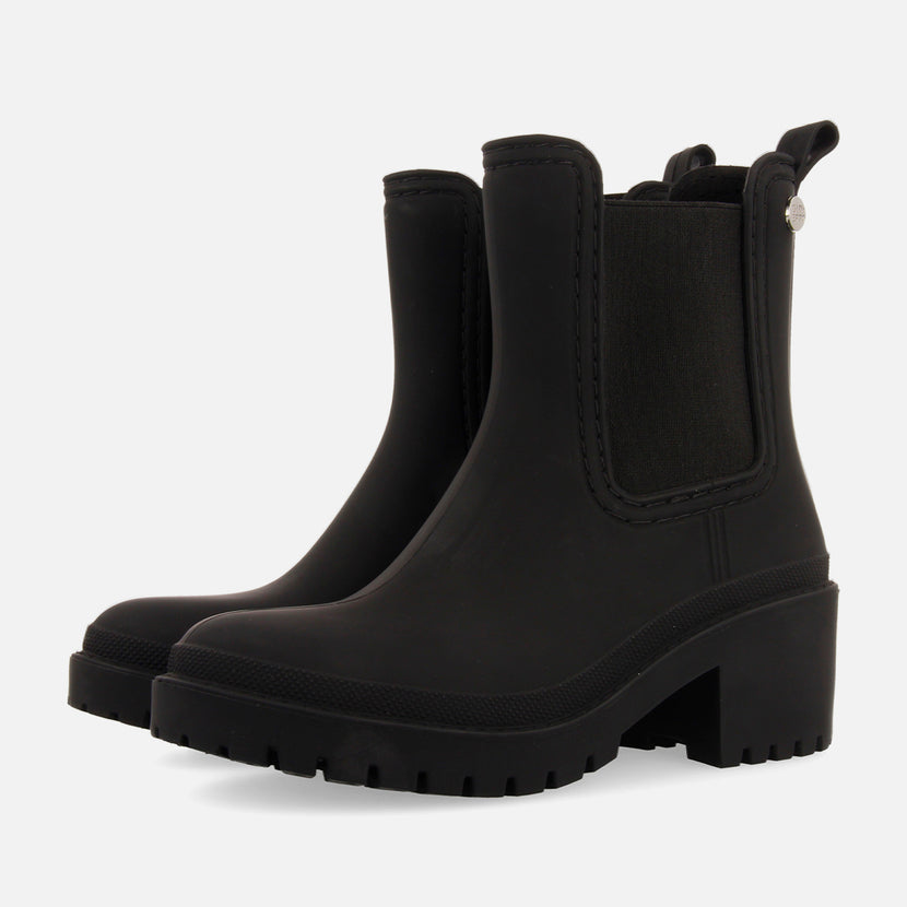 Botines de agua estilo botín chelsea negros para mujer LESJA 