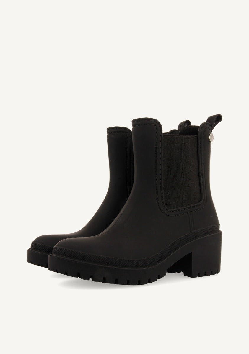 Stivali di pioggia stile chelsea neri da donna LESJA