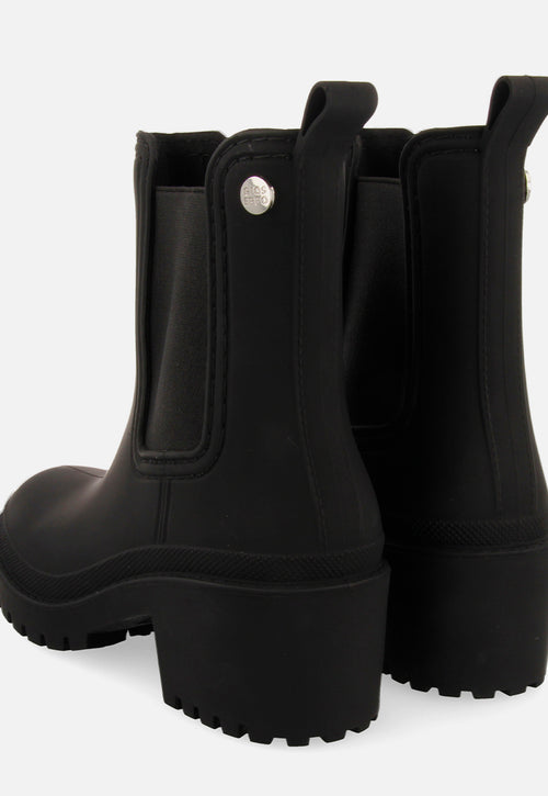 Botines de agua estilo botín chelsea negros para mujer LESJA 