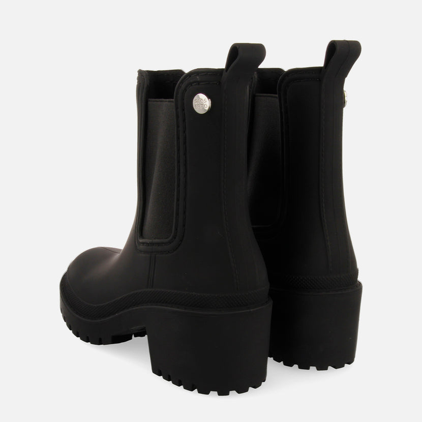 Botines de agua estilo botín chelsea negros para mujer LESJA 
