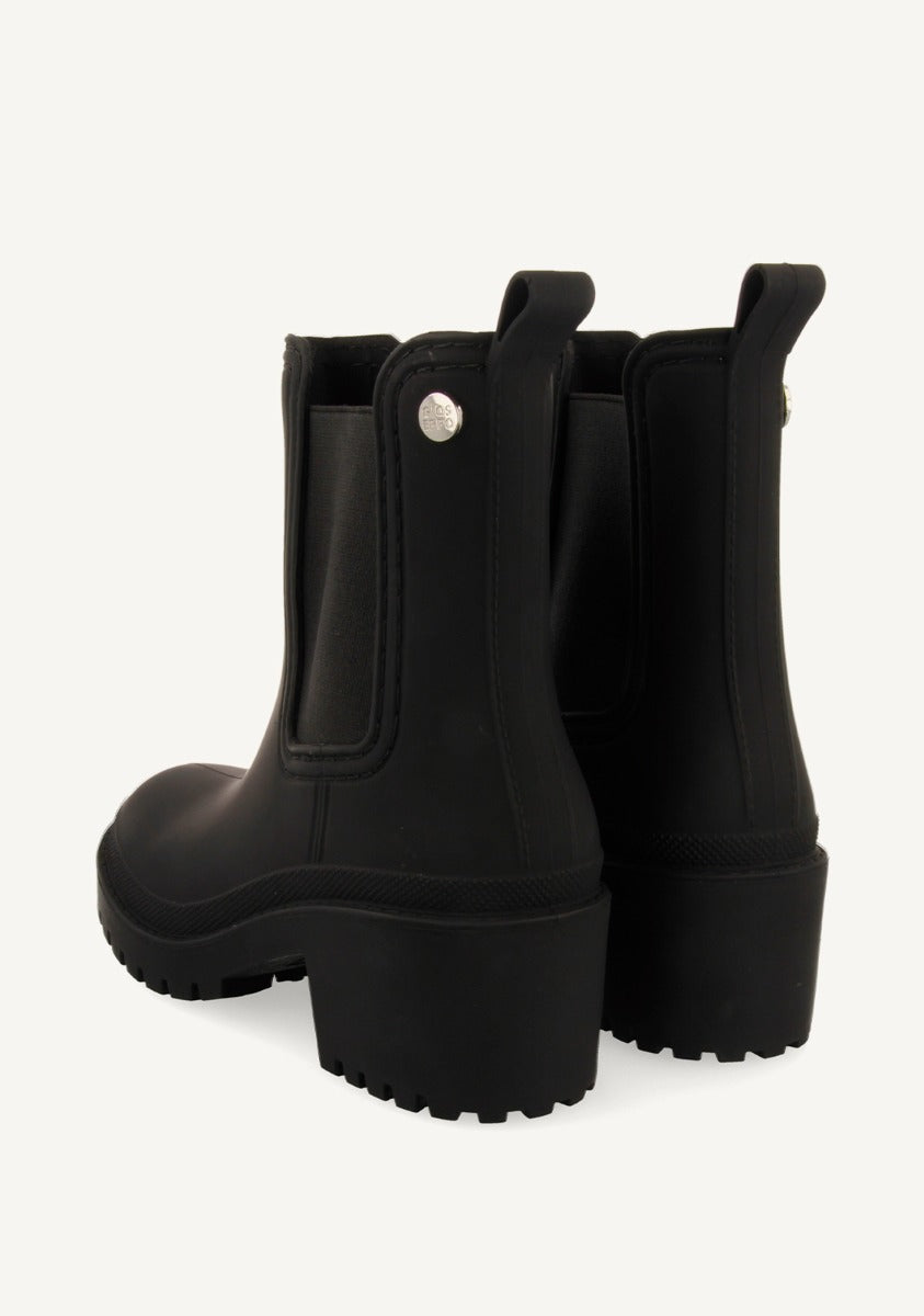 Stivali di pioggia stile chelsea neri da donna LESJA