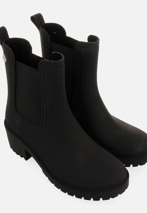 Botines de agua estilo botín chelsea negros para mujer LESJA 