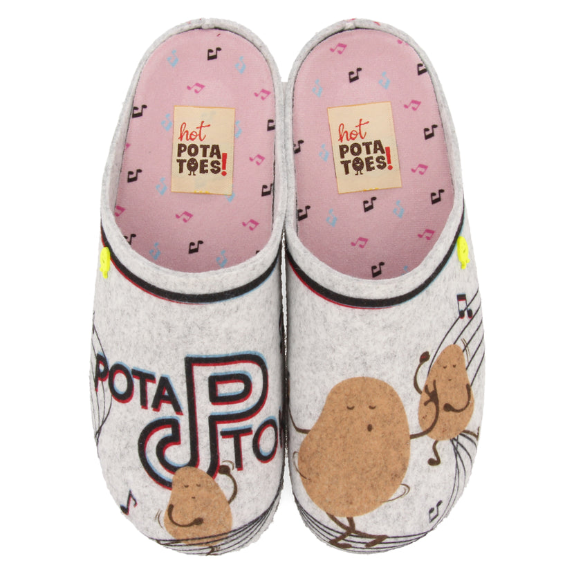 SLIPPERS FROM THE HOT POTATOES FEHRINS COLLECTION