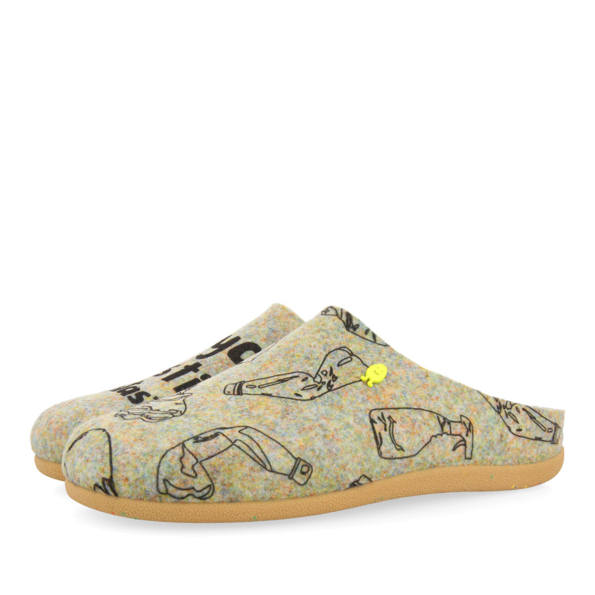 HOT POTATOES GOTZENS, Pantofole Uomo, Gris, 41 EU HOT POTATOES GOTZENS, Pantofole Uomo, Gris, 41 EU
