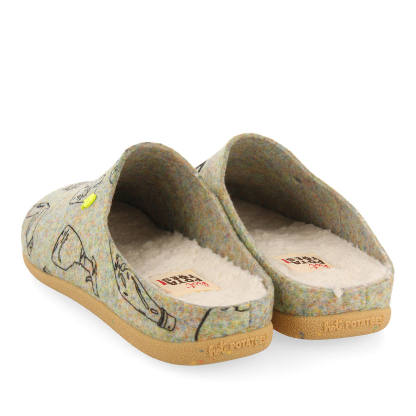 ZAPATILLAS DE ESTAR POR CASA DE LA COLECCIÓN HOT POTATOES PROTTES 