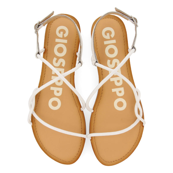 SANDALIAS EN COLOR OFF-WHITE CON TIRAS FINAS PARA MUJER GUIRA