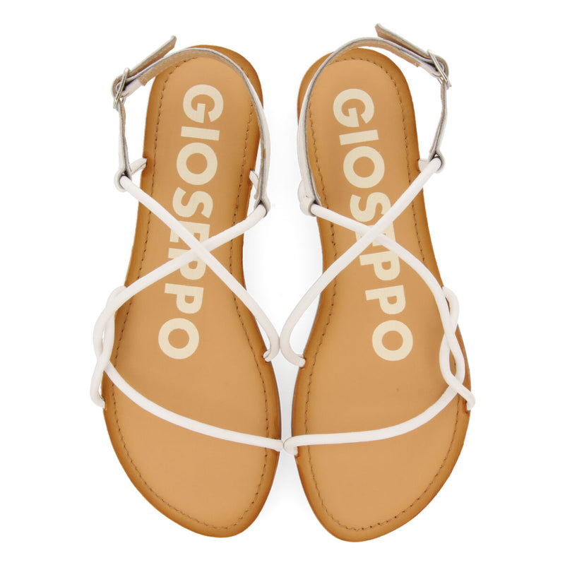 SANDALIAS EN COLOR OFF-WHITE CON TIRAS FINAS PARA MUJER GUIRA