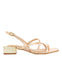 GOLDEN PINK SANDALS WITH METALLIC HEEL FOR WOMAN KOVARID