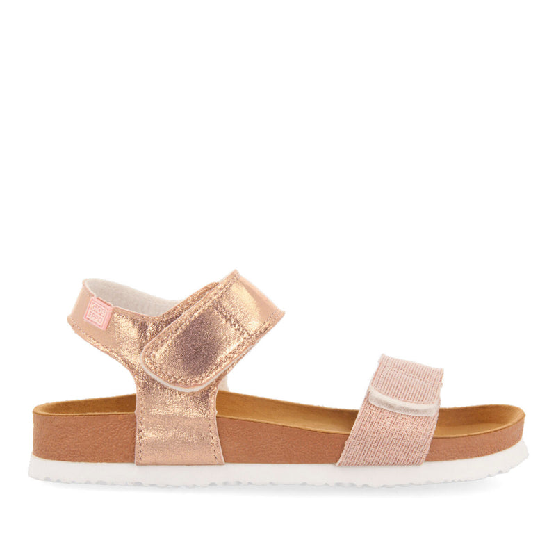 BIO FLIP FLOPS IN PINK AND COPPER COLOR FOR GIRL ARANSAS