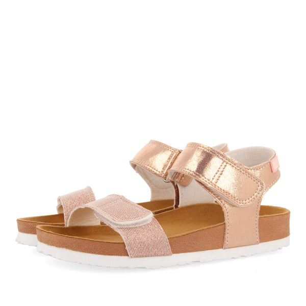 BIO FLIP FLOPS IN PINK AND COPPER COLOR FOR GIRL ARANSAS