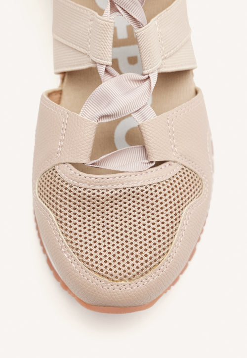 SNEAKERS BEIGE TIPO ESPADRILLE PARA MUJER LIZARDA