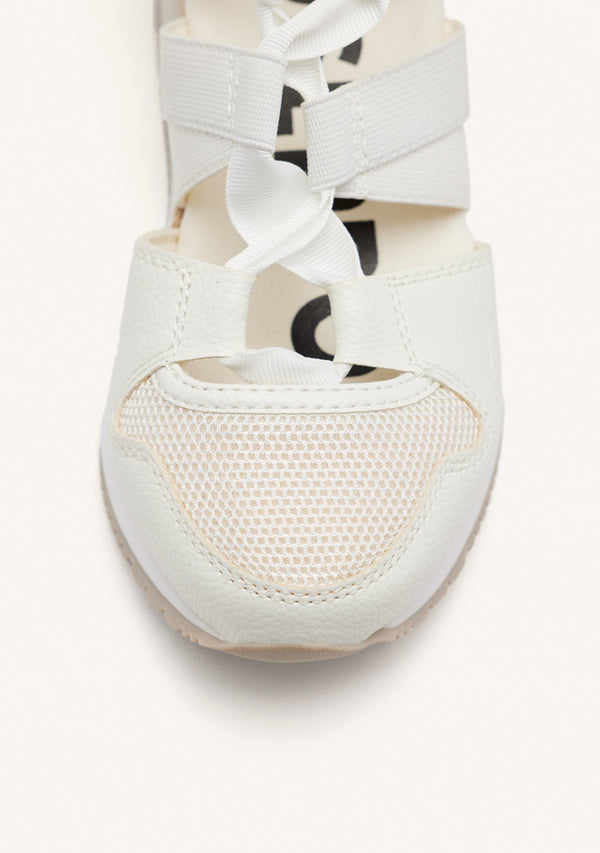 SNEAKERS BLANCAS TIPO ESPADRILLE PARA MUJER LIZARDA