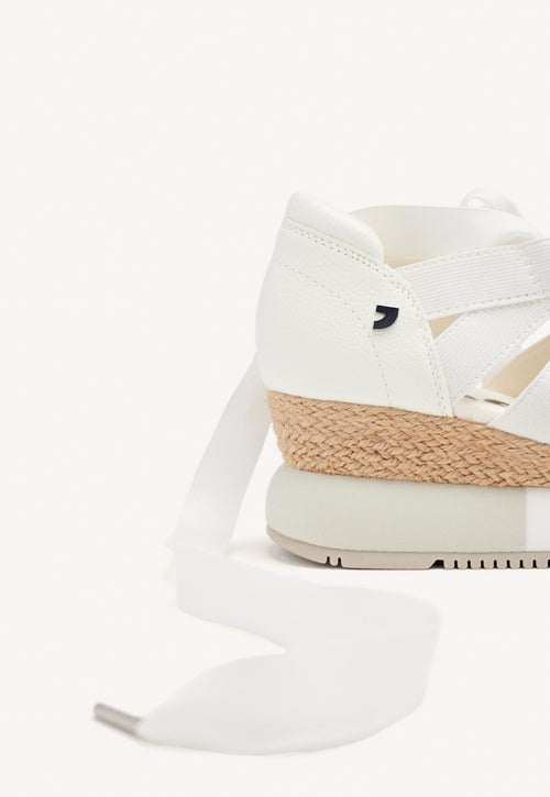 SNEAKERS BLANCAS TIPO ESPADRILLE PARA MUJER LIZARDA