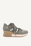 SNEAKERS GRIS CENIZA TIPO ESPADRILLE PARA MUJER LIZARDA