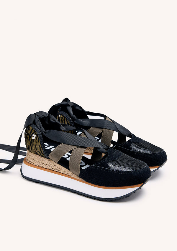 SNEAKERS NERE TIPO ESPADRILLAS DA DONNA SETTALA 