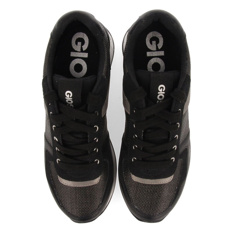 SNEAKERS NEGRAS DE CUÑA INTERNA PARA MUJER BARLASSINA