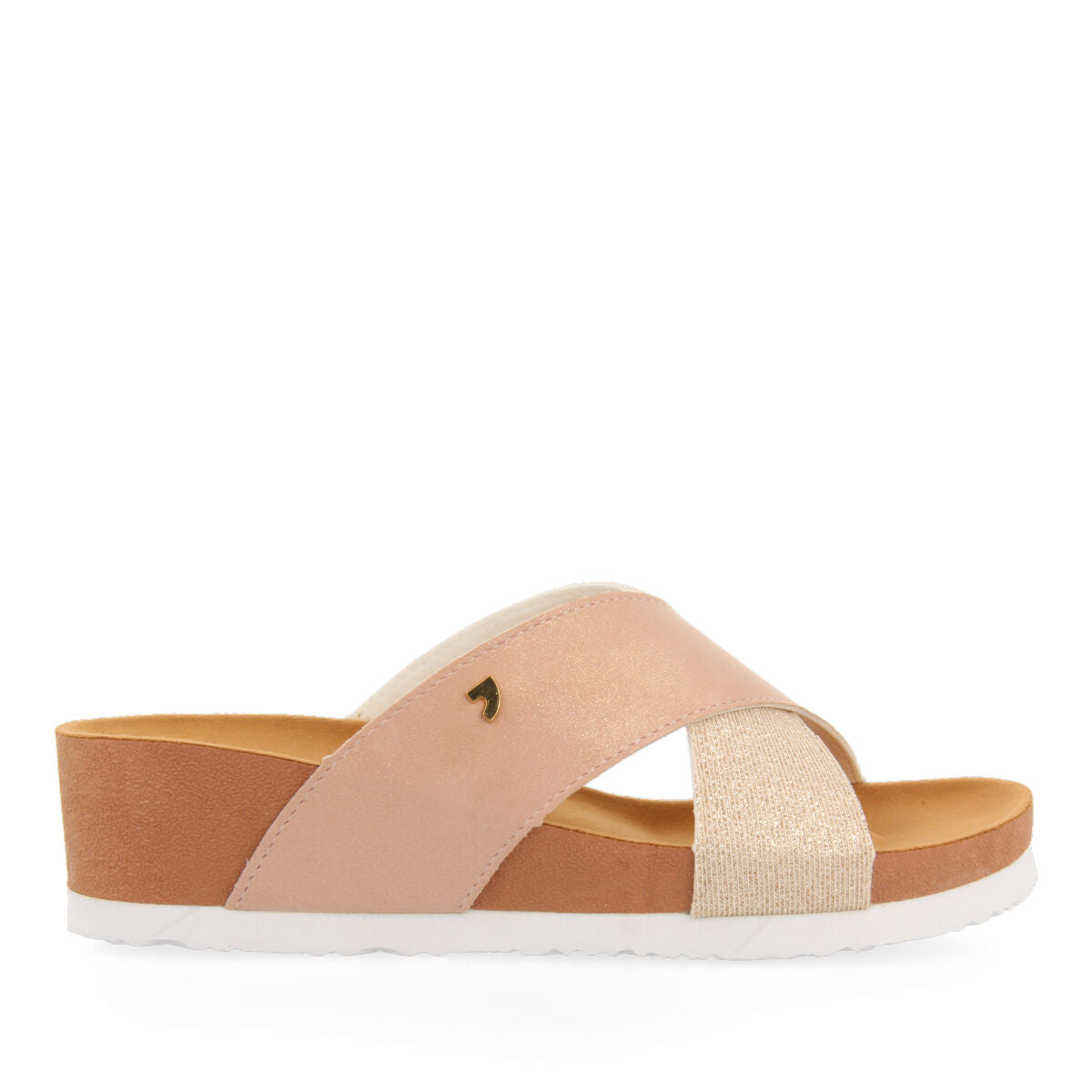 FLIP-FLOPS WITH GOLDEN STRAPS FOR WOMAN QORMI