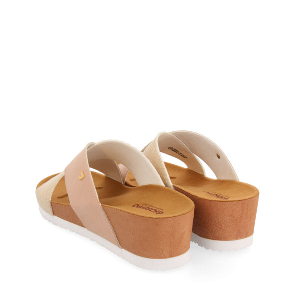 FLIP-FLOPS WITH GOLDEN STRAPS FOR WOMAN QORMI