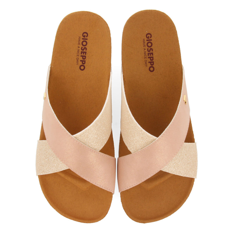 FLIP-FLOPS WITH GOLDEN STRAPS FOR WOMAN QORMI