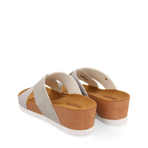 FLIP-FLOPS WITH SILVER STRIPS FOR WOMAN QORMI