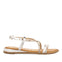 SANDALIAS PLATA CON TIRAS Y CUENTAS MULTICOLOR PARA MUJER BARACOA