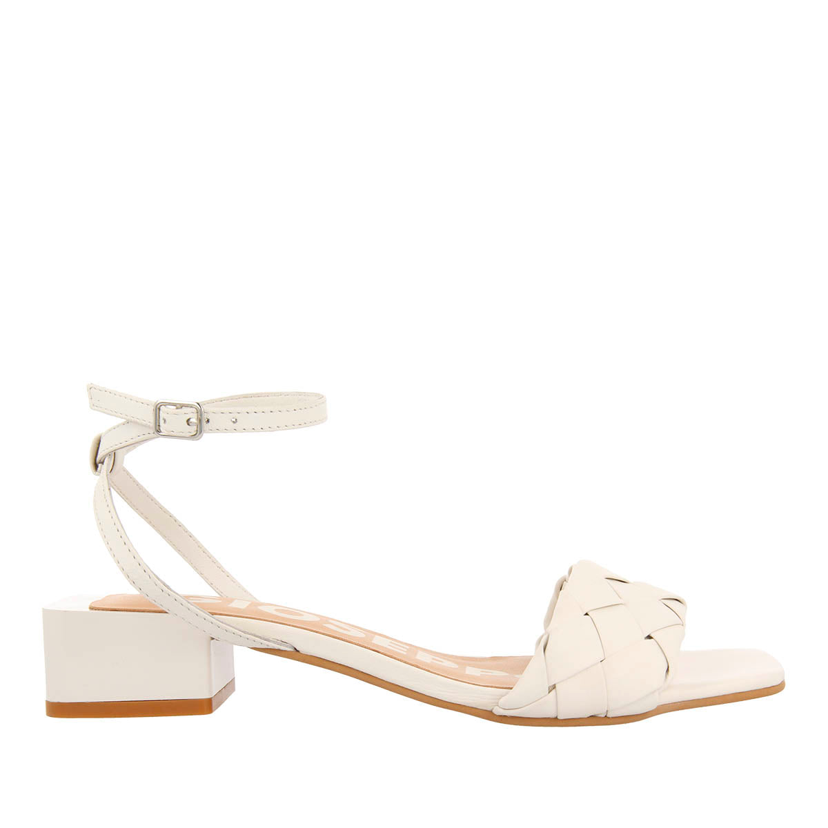 OFF WHITE SANDALS WITH BRAIDED DETAIL FOR WOMAN CRAIBAS