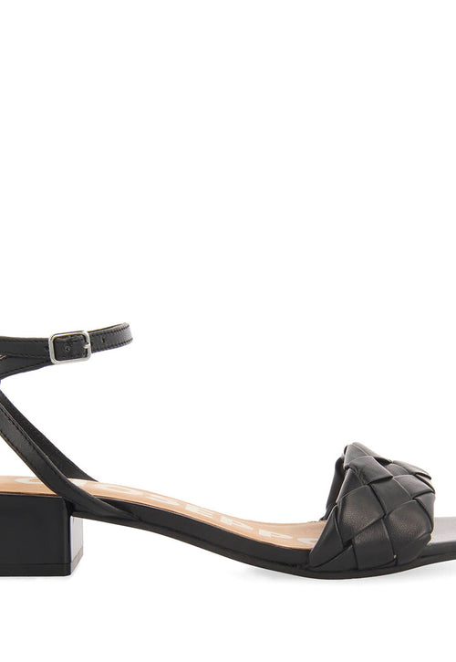 SANDALES COULEUR NOIRE AVEC DÉTAIL TRESSÉ POUR FEMME CRAIBAS