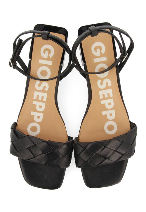 SANDALES COULEUR NOIRE AVEC DÉTAIL TRESSÉ POUR FEMME CRAIBAS