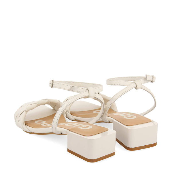 OFF WHITE SANDALS WITH BRAIDED DETAIL FOR WOMAN CRAIBAS