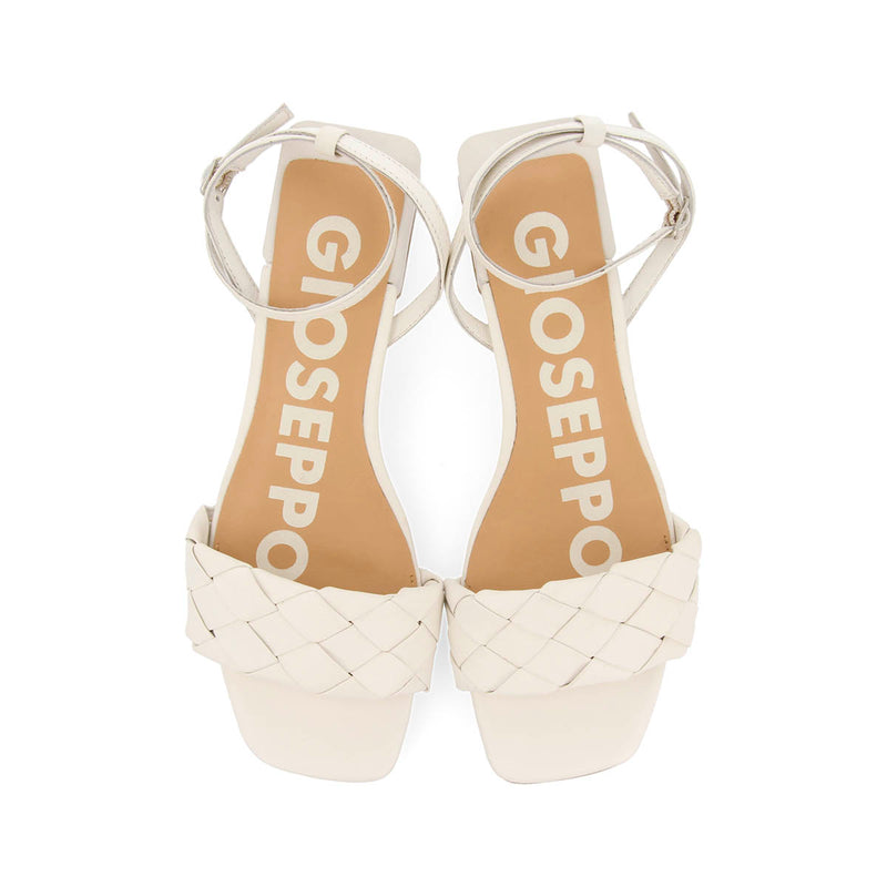 OFF WHITE SANDALS WITH BRAIDED DETAIL FOR WOMAN CRAIBAS