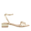 GOLDEN SANDALS WITH BRAIDED DETAIL FOR WOMAN CRAIBAS