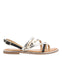 SANDALI CON STRISCE NERE E PRINT DI MUCCA DA DONNA IOTA