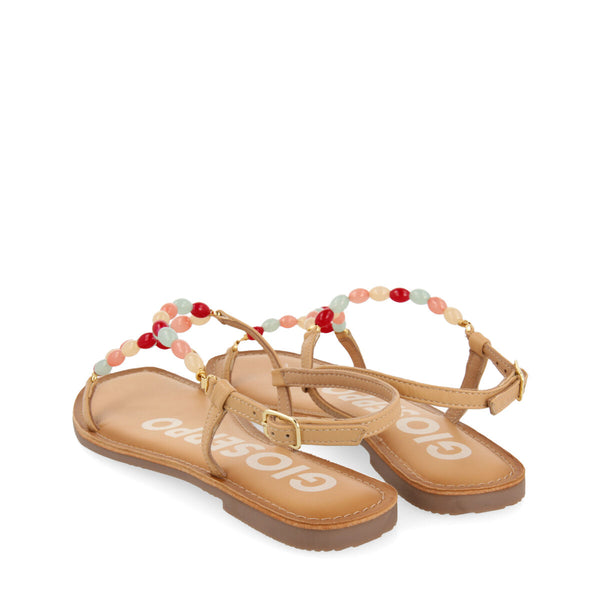 NUDE COLOR SANDALS WITH RHINESTONES FOR WOMAN EMPOLI