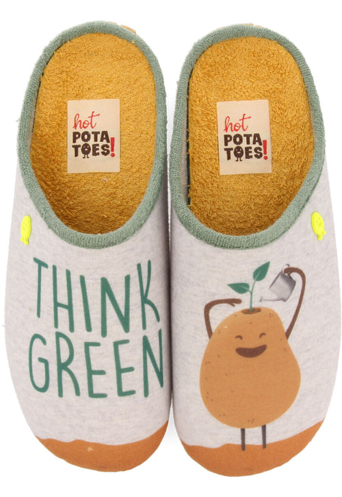 GREY HOT POTATOES SLIPPERS MONETTA