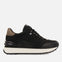 Binsfeld women's black monochrome shiny sneakers