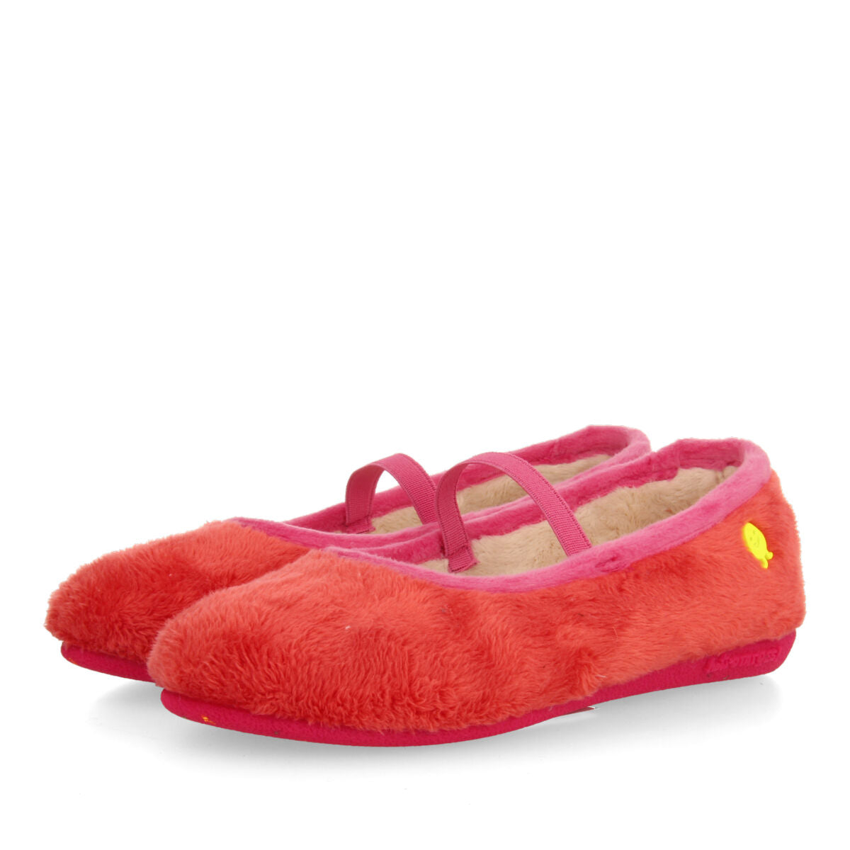 Risca coral ballet flat-style children's slippers from the hot potatoes collection