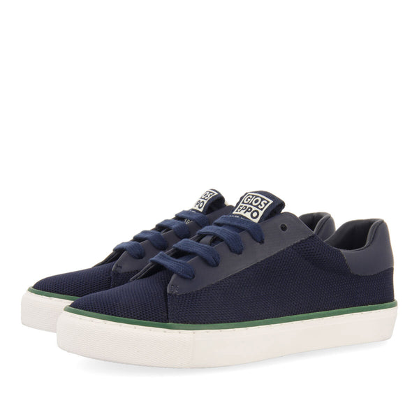 Perondi boys navy blue lace up sneakers