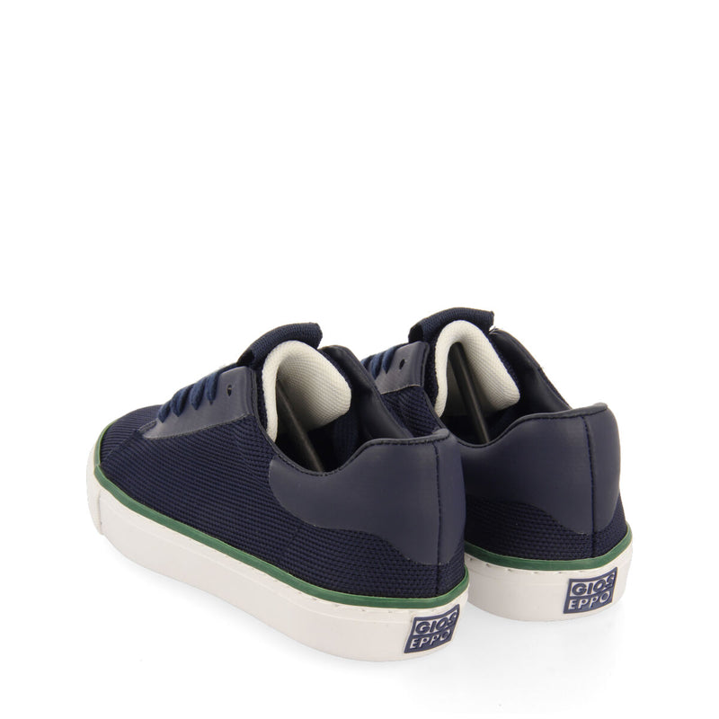 Perondi boys navy blue lace up sneakers