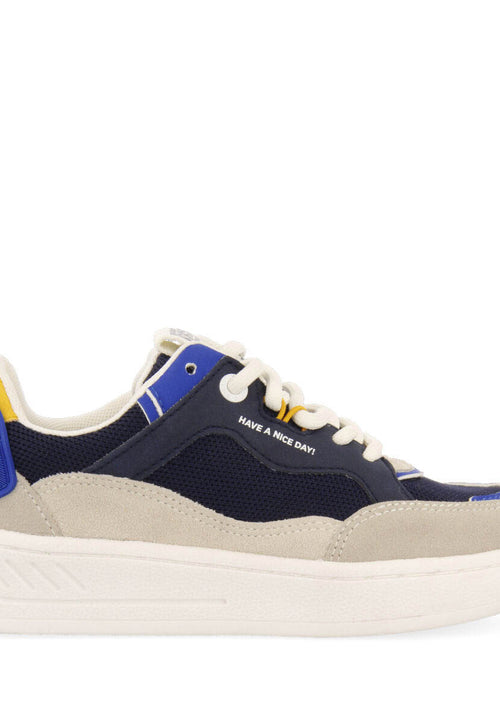 Lepaud boys navy blue sneakers with thick soles