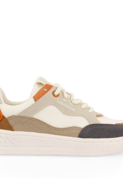 Lepaud boys off white sneakers with thick soles