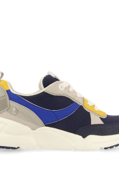 Resende boys navy blue sneakers with high soles