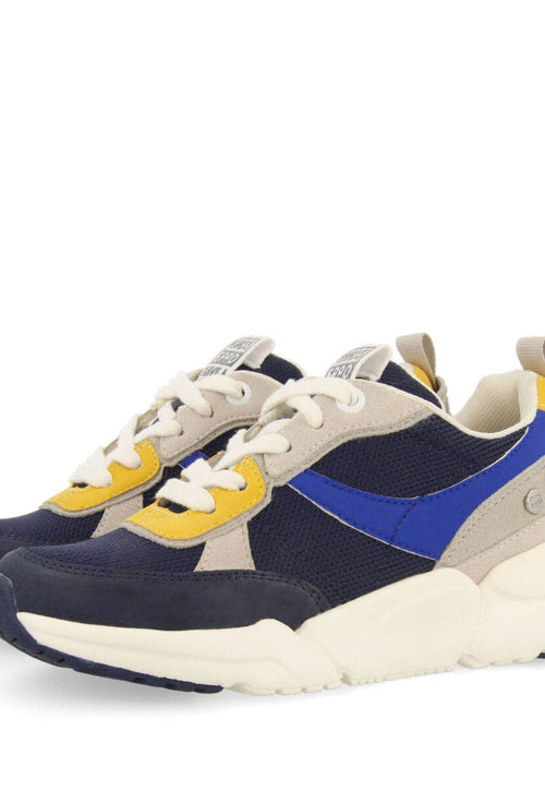 Resende boys navy blue sneakers with high soles