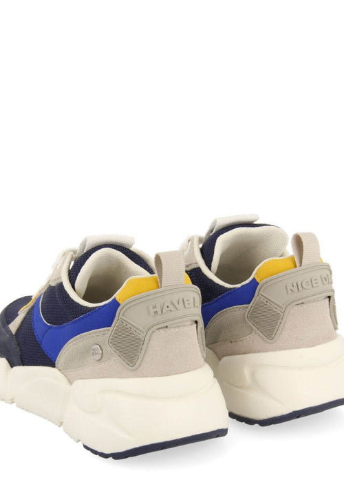 Resende boys navy blue sneakers with high soles